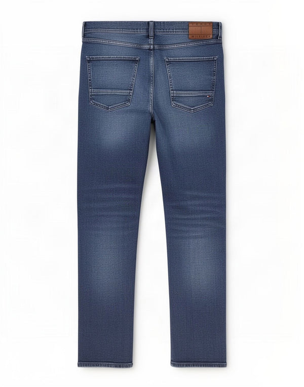 Tommy Hilfiger Jean droit Denton homme W36 L30 bleu coton