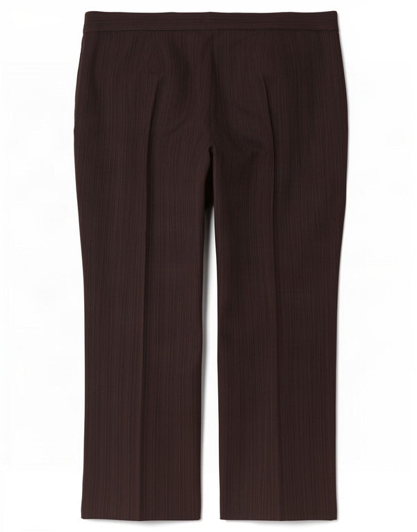 Marks & Spencer Pantalon de costume pour femme UK 20 2XL W40 L30 Marron rayé