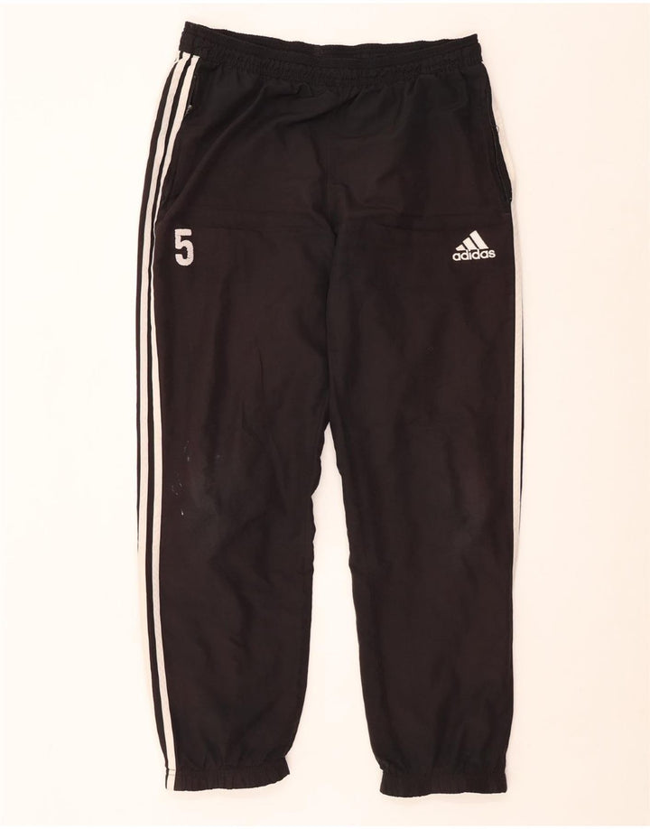ADIDAS Pantalon de survêtement graphique pour hommes Joggers Large Noir Polyester