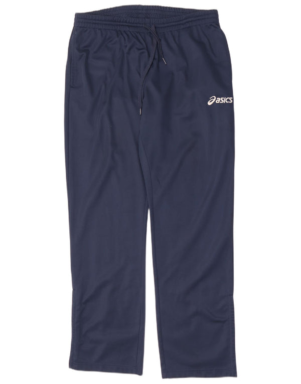 Asics Pantalon De Survêtement Homme Large Bleu Marine Polyester