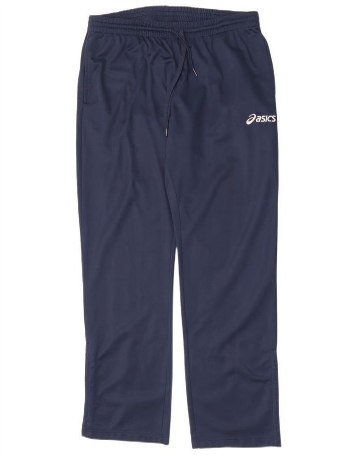 Asics Pantalon De Survêtement Homme Large Bleu Marine Polyester