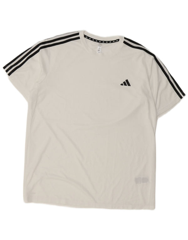 Adidas Hommes Aeroready T-Shirt Top XL Blanc Polyester