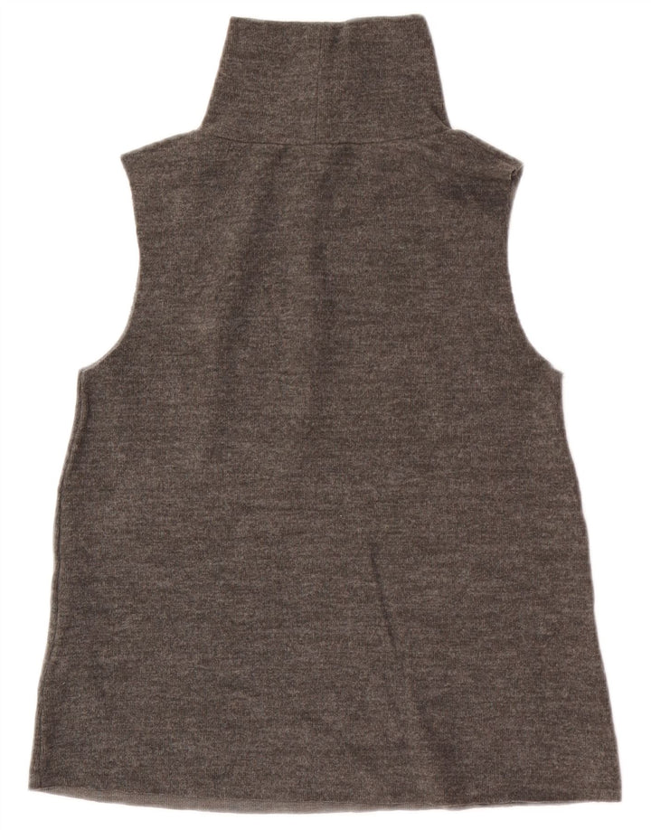 Zara Femme Débardeur UK 12 Gris Moyen Coton