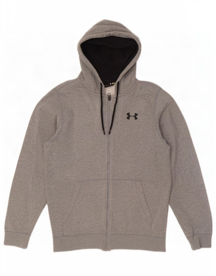 Under Armour Sweat à capuche zippé pour homme Petit gris moucheté