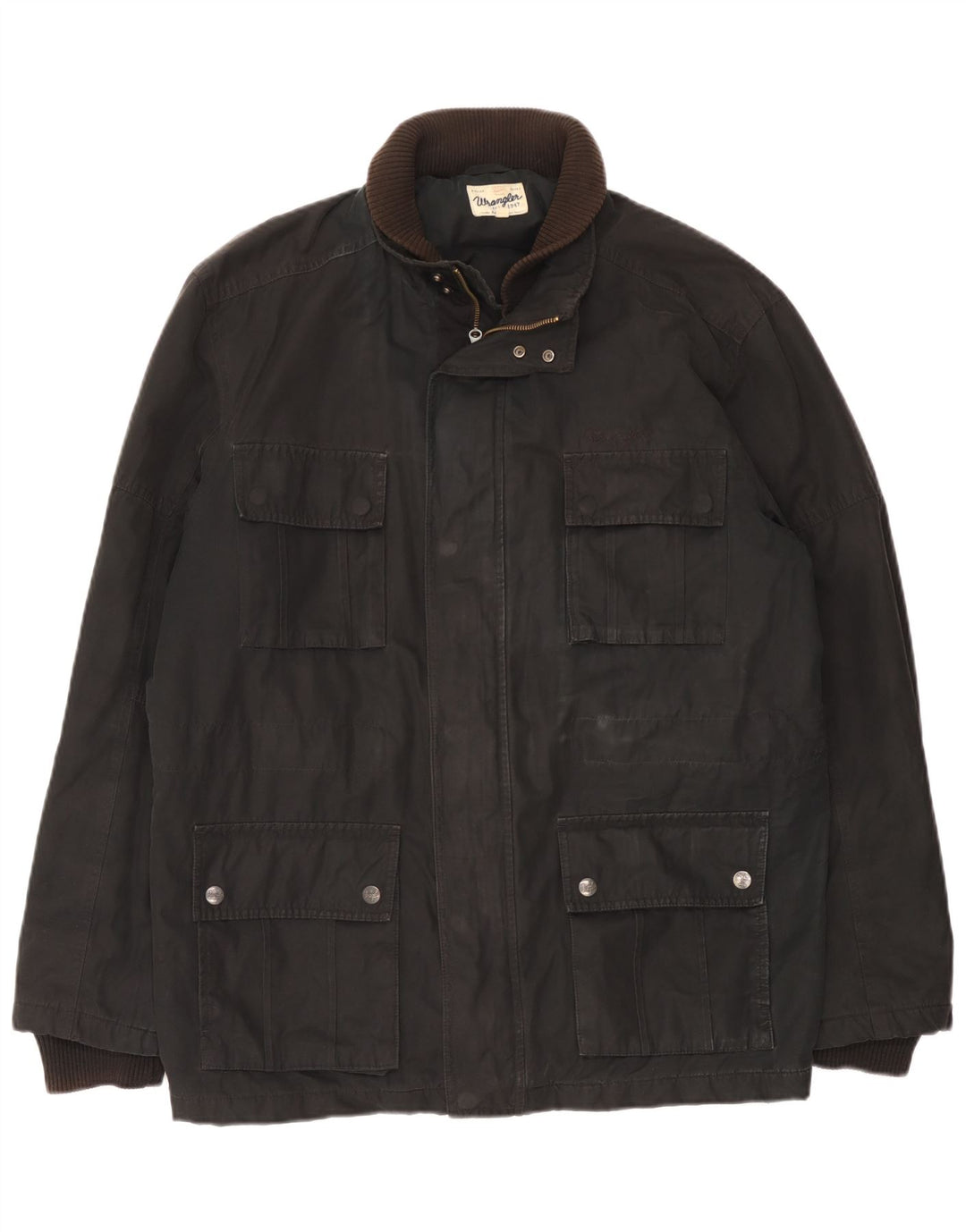 Wrangler Veste utilitaire pour homme UK 42 XL Noir Polyester