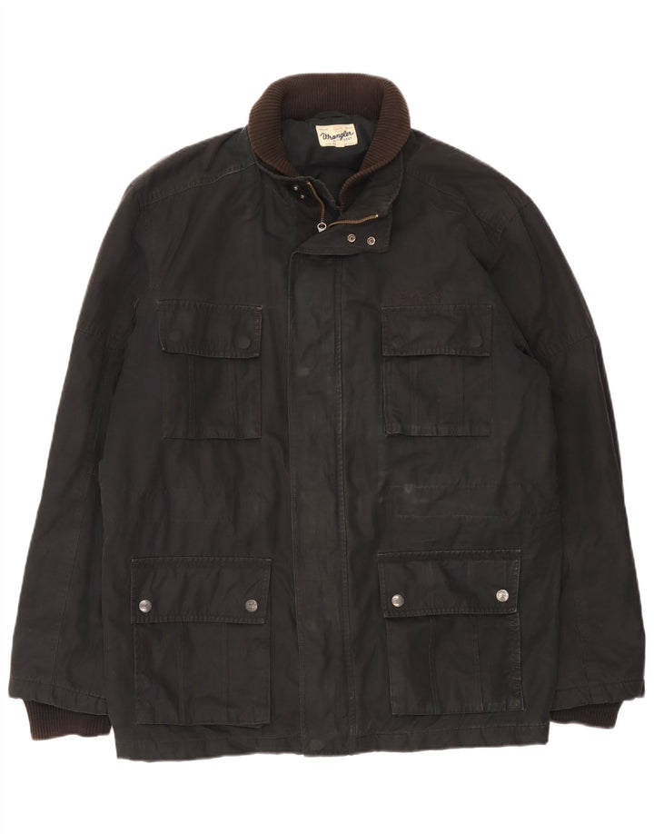 Wrangler Veste utilitaire pour homme UK 42 XL Noir Polyester