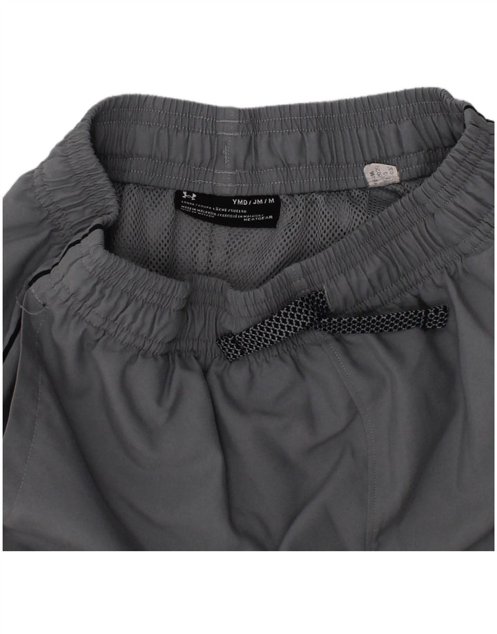 Under Armour Short de Sport Graphique Garçon 10-11 Ans Gris Moyen Sports