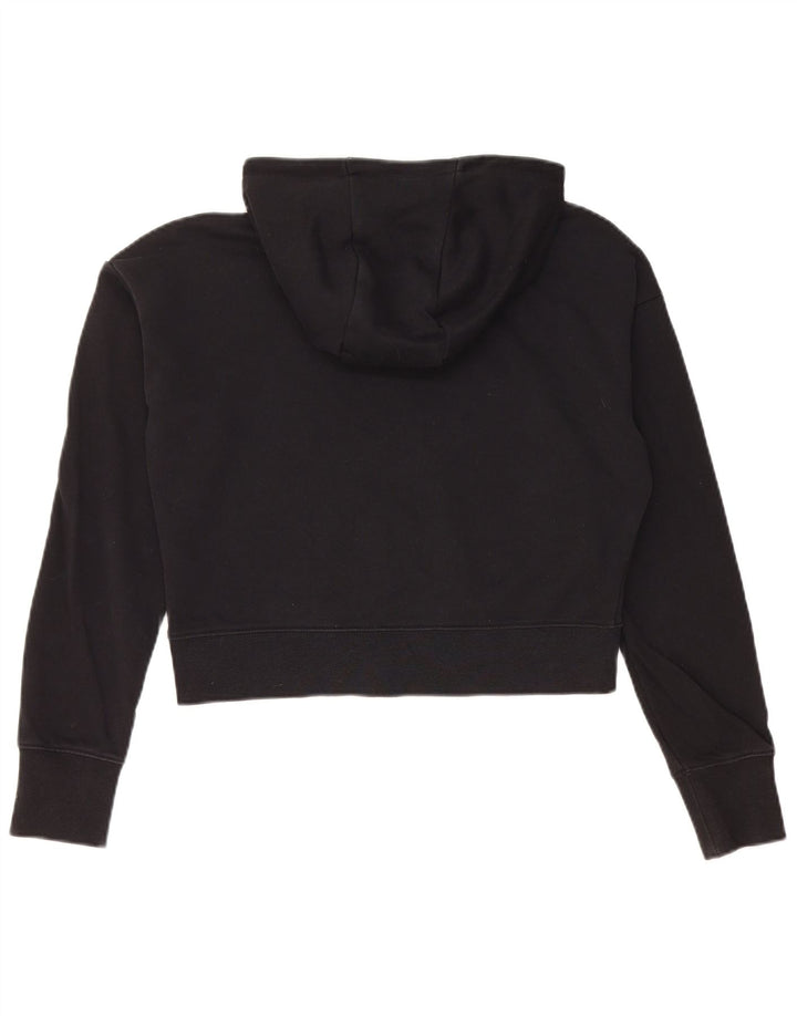 NIKE Pull à capuche court graphique pour fille 13-14 ans XL Noir Coton