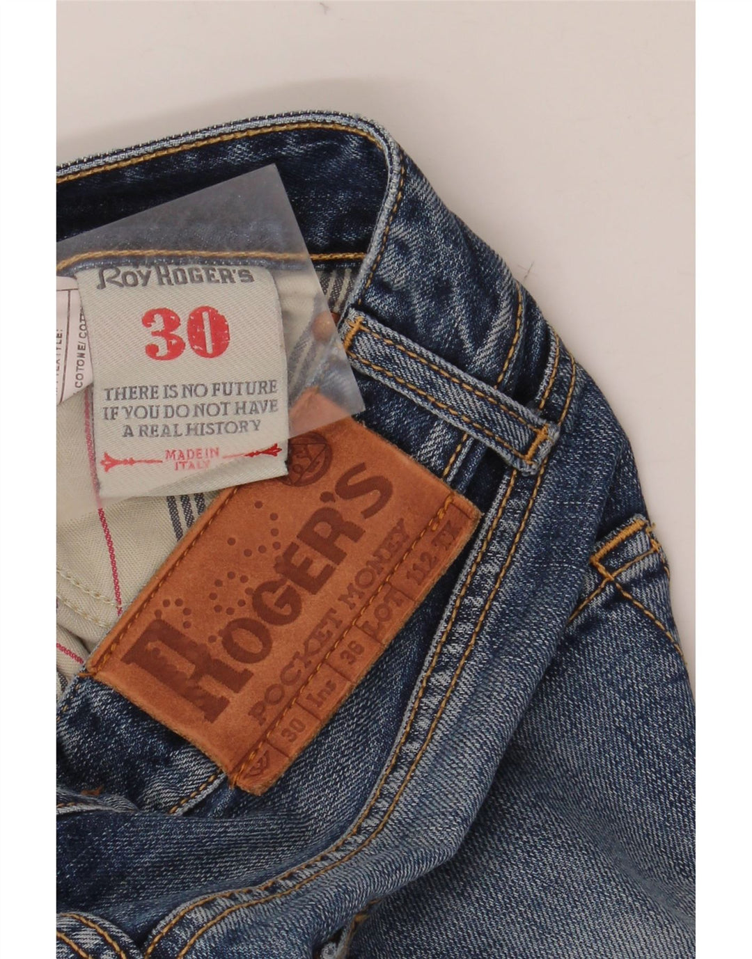 ROY ROGERS Jean droit femme W30 L32 bleu coton