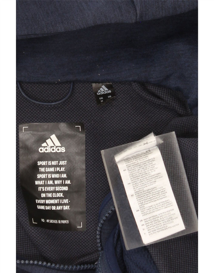 Adidas Pull à capuche zippé Arsenal pour homme Bleu marine moyen Polyester
