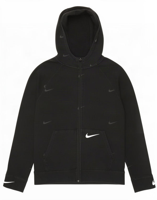 Nike Sweat à capuche zippé pour garçon Graphic Standard Fit 13-14 ans XL Noir