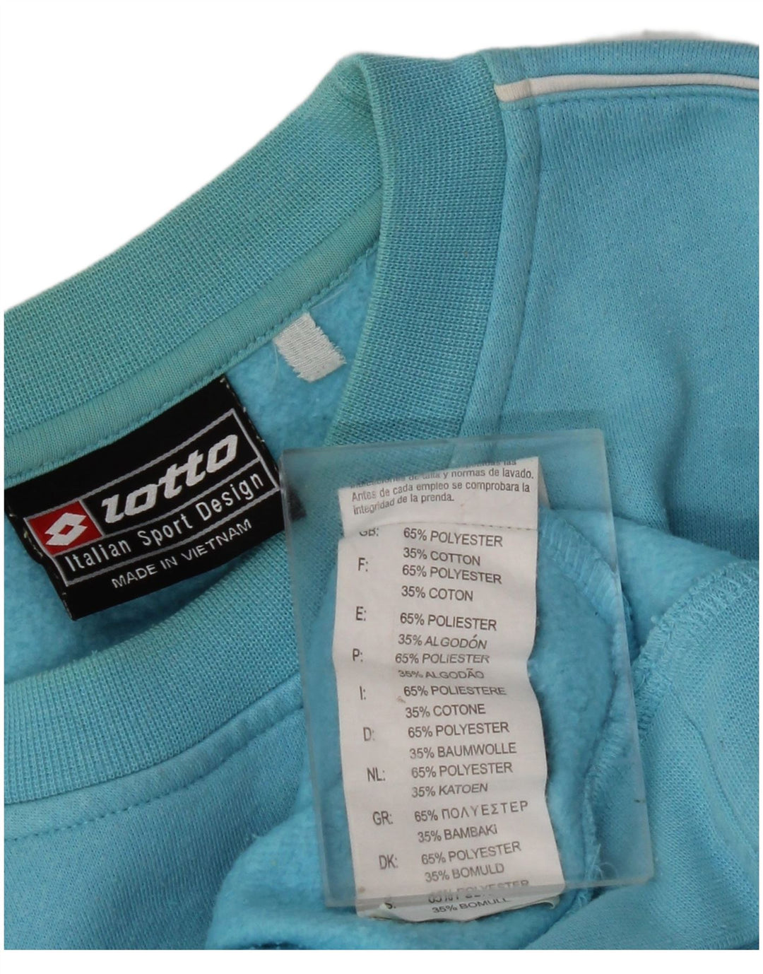 LOTTO Sweat-Shirt Graphique Homme Bleu Moyen Polyester