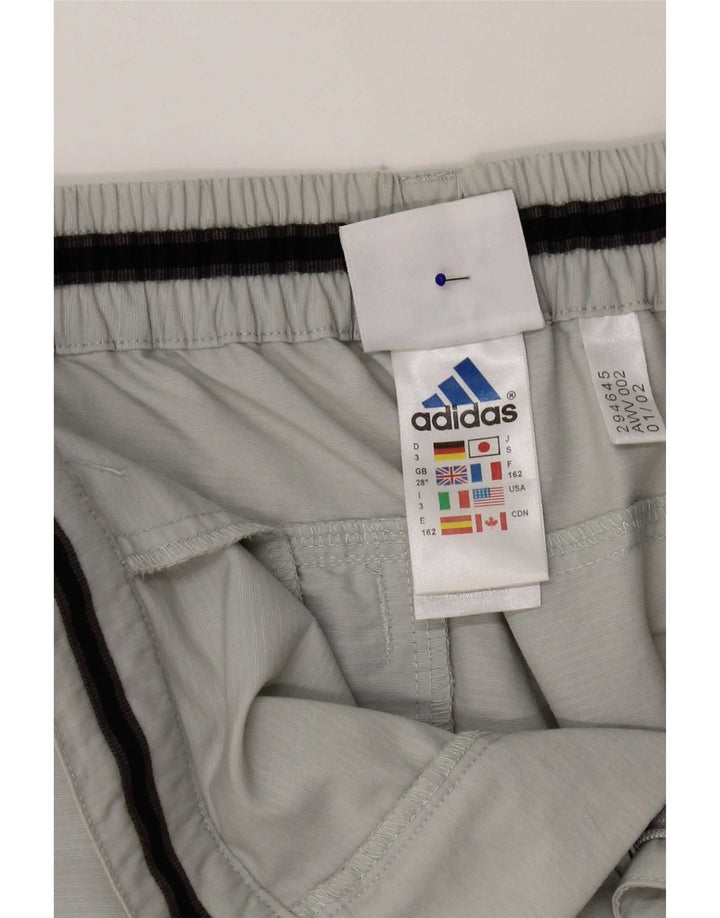Adidas Pantalon Capri Femme W28 L20 Gris Polyamide
