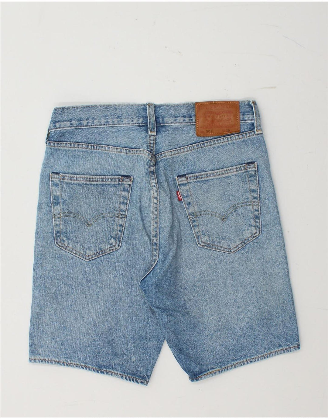 LEVI'S Short en Jean 501 W30 Homme Bleu Moyen Coton