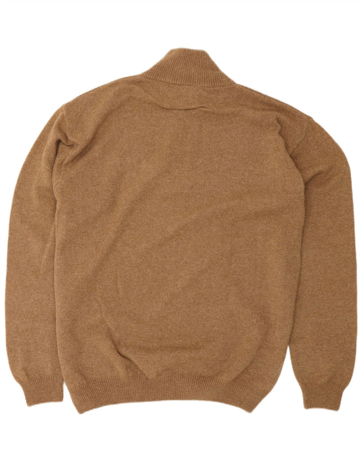 MARLBORO CLASSICS Pull col zippé pour homme 2XL Laine marron