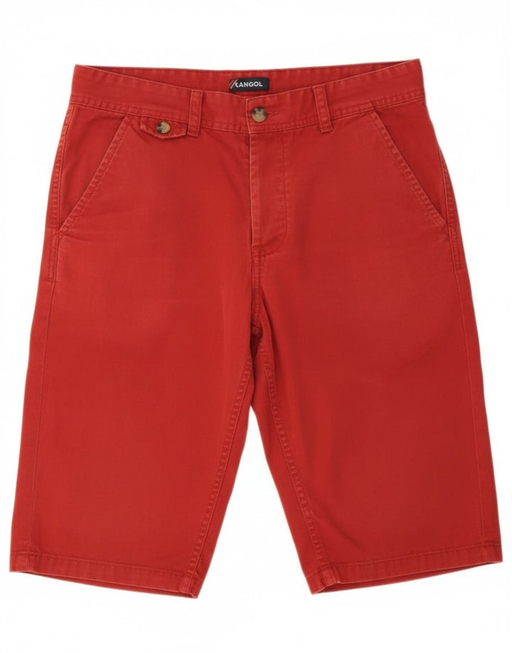 Kangol Short Chino Homme Petit W29 Rouge Coton