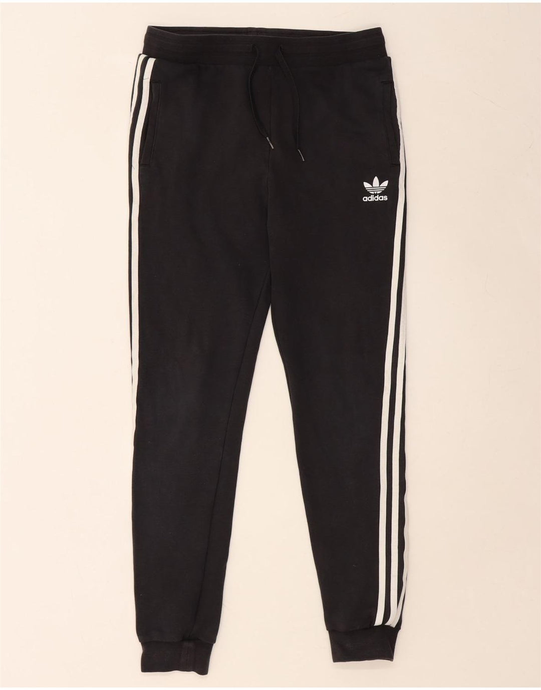 ADIDAS Pantalon de Survêtement Garçon Joggers 14-15 ans Noir Coton