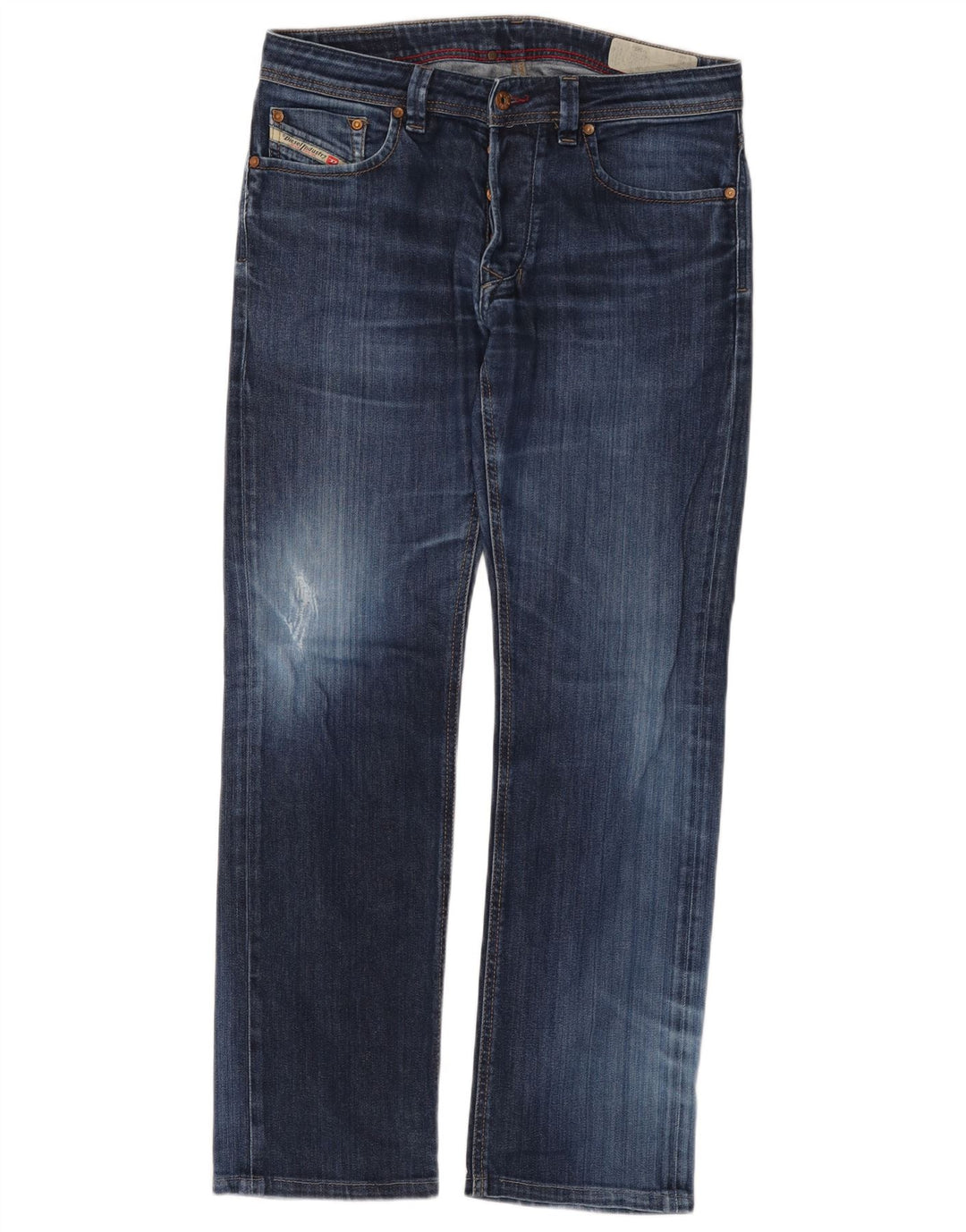 DIESEL Jean droit vieilli D-Strukt pour homme W32 L31 bleu coton