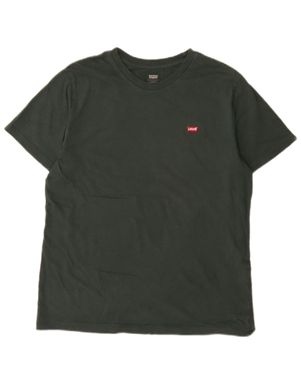 Levi's Tee-Shirt Standard Homme Vert Moyen Coton