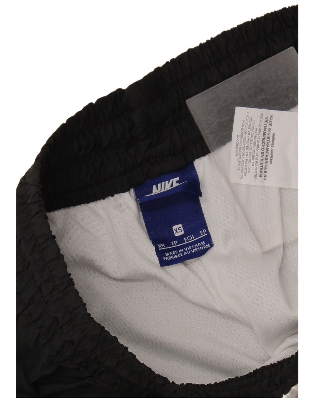 NIKE Short de sport pour femme UK 6 XS Noir Colorblock Polyester