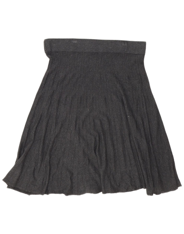 Marks & Spencer Jupe trapèze taille haute pour femme UK 16 Large W38 Gris