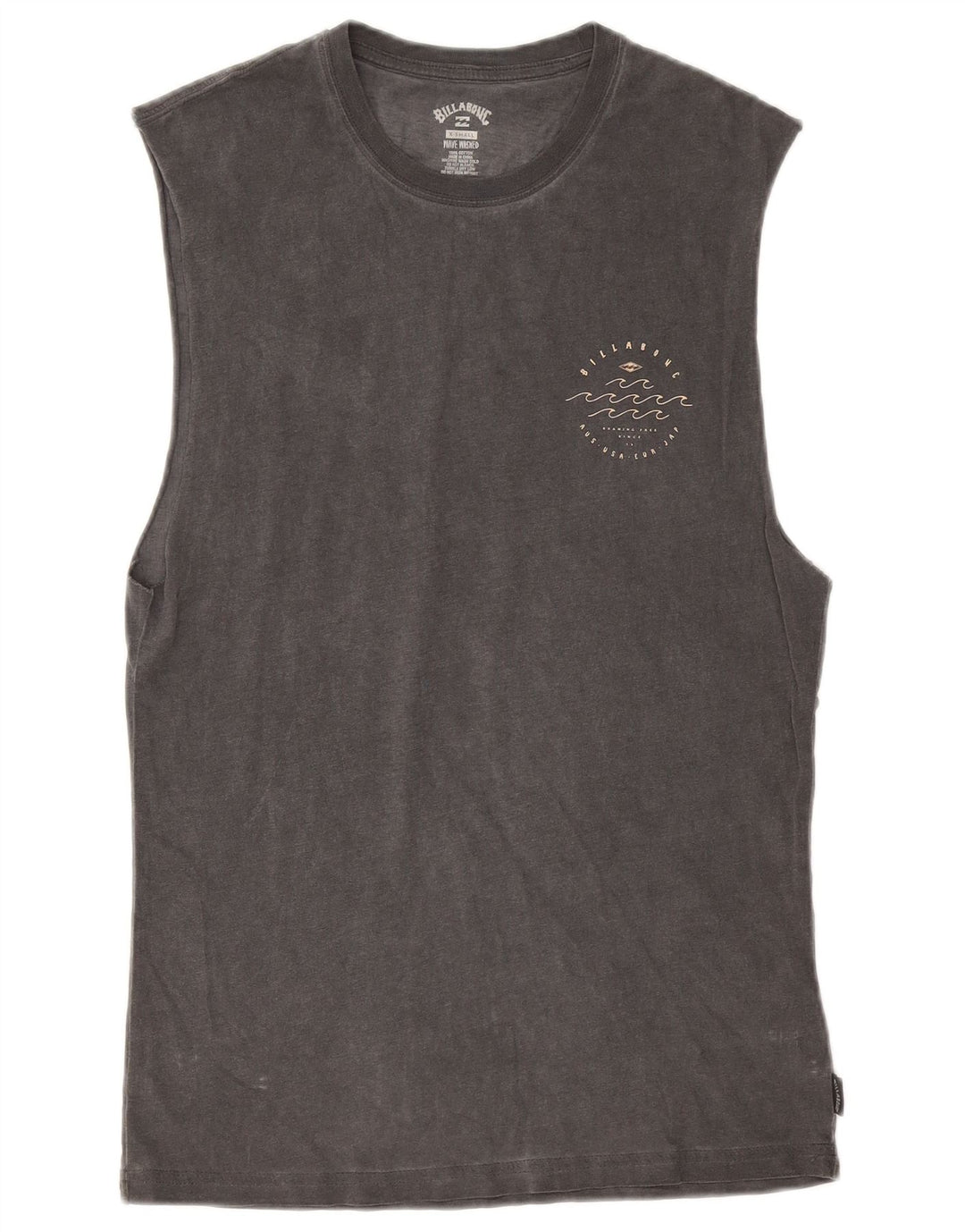 Billabong Débardeur Graphique Homme XS Gris Coton