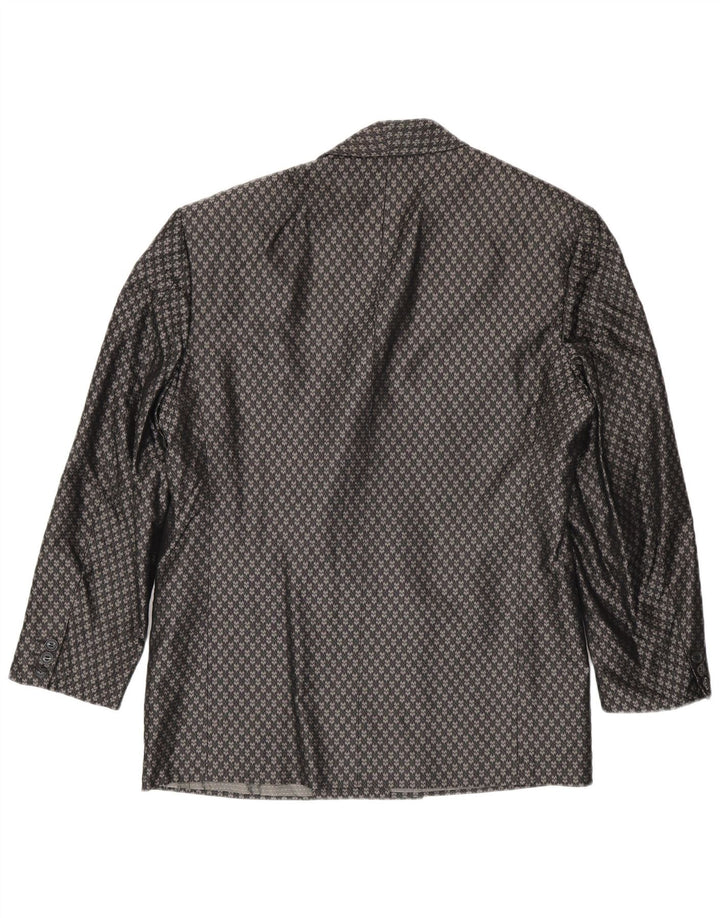 Pal Zileri Veste Blazer Croisée Homme IT 48 Gris Moyen Géométrique