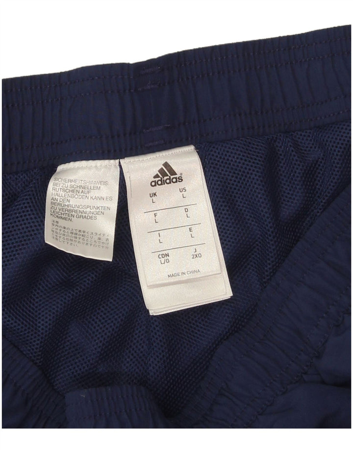 Adidas Pantalon de survêtement pour homme Pantalon de jogging Large Bleu marine Polyester