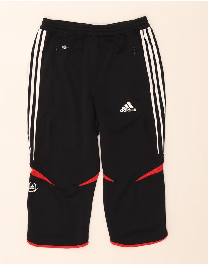 Adidas Pantalon de survêtement Capri pour homme Large Noir Colorblock Polyester
