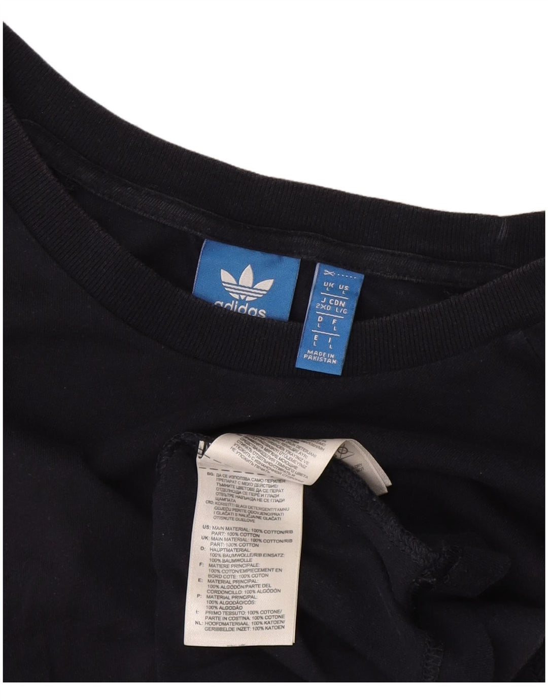 Adidas T-Shirt Homme Haut Grand Coton Noir