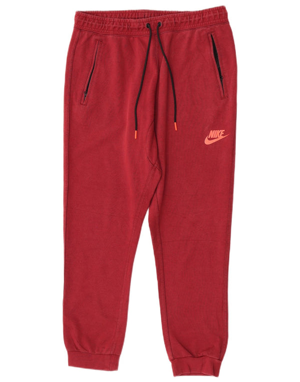 Nike Pantalon de survêtement pour homme en coton bordeaux Taille L