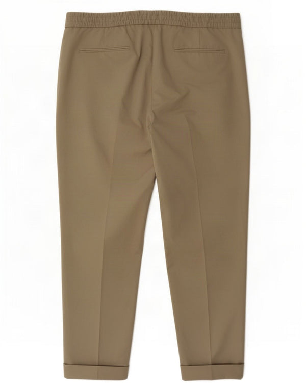 Marks & Spencer Pantalon Chino Droit Femme XL W38 L28 Gris Polyester