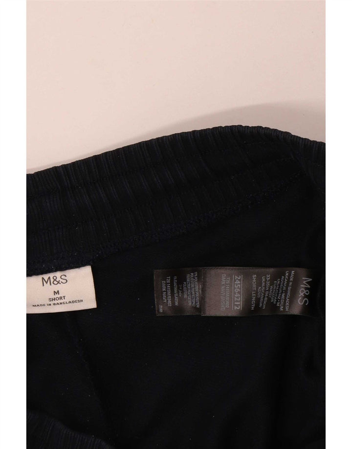 Marks & Spencer Pantalon de survêtement pour femme UK 44 Bleu marine moyen Coton