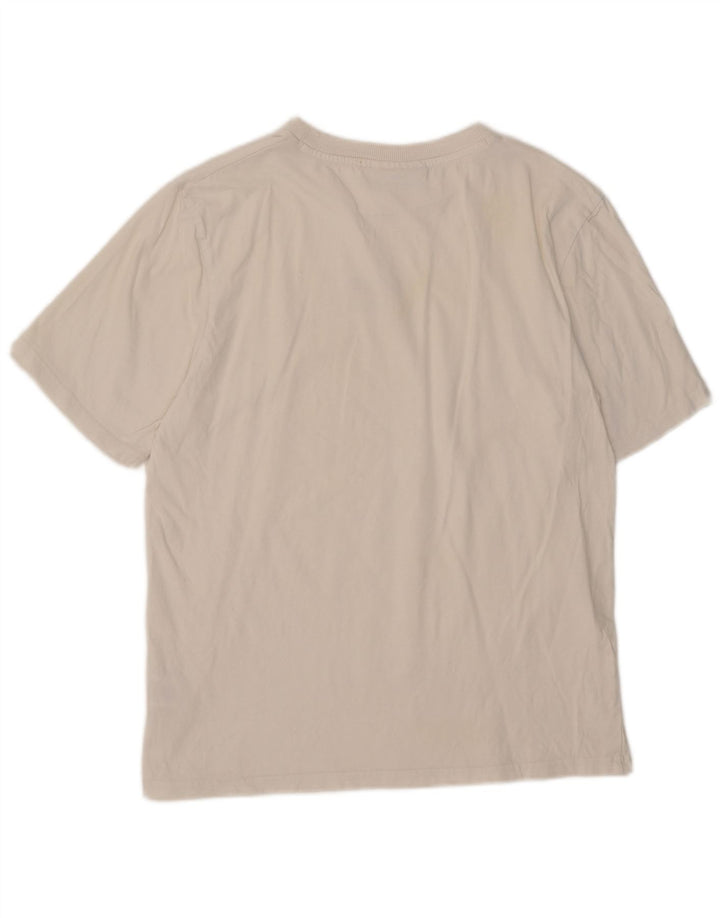 Fila T-Shirt Homme Blanc Moyen Coton