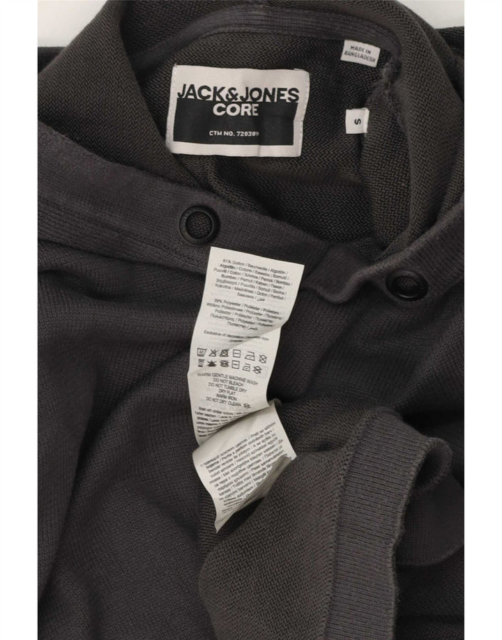 Jack & Jones Pull à capuche pour homme Petit Gris Coton