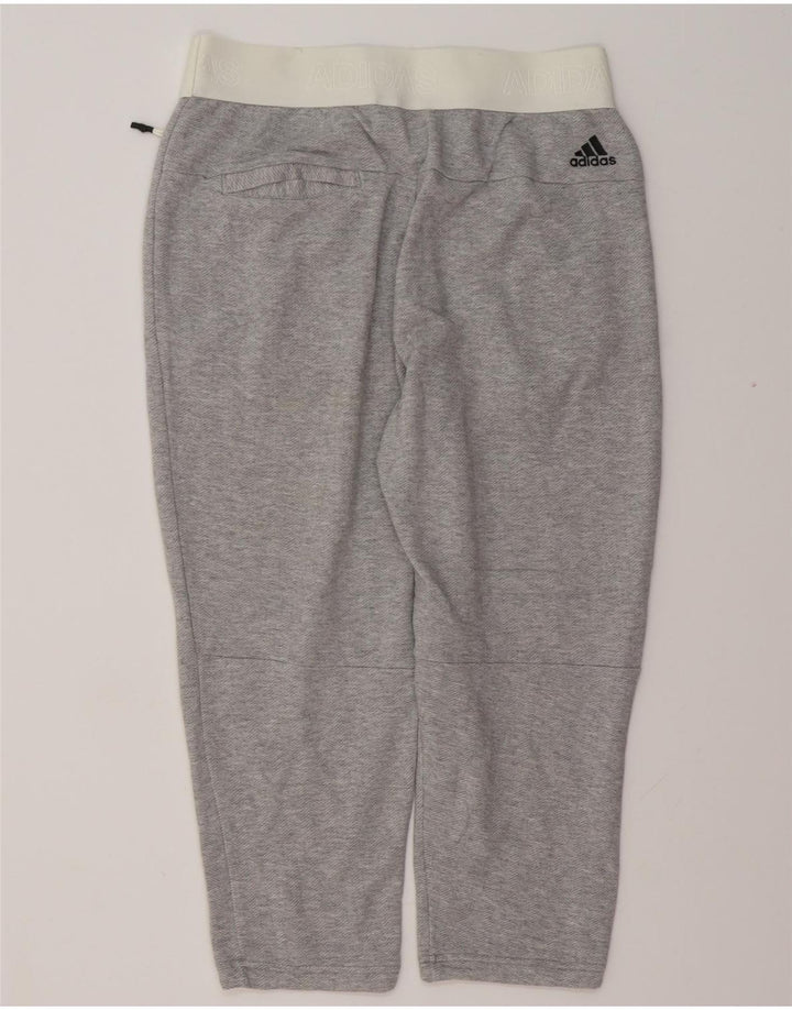 ADIDAS Pantalon de survêtement graphique pour femme, jogging UK 8/10, petit gris