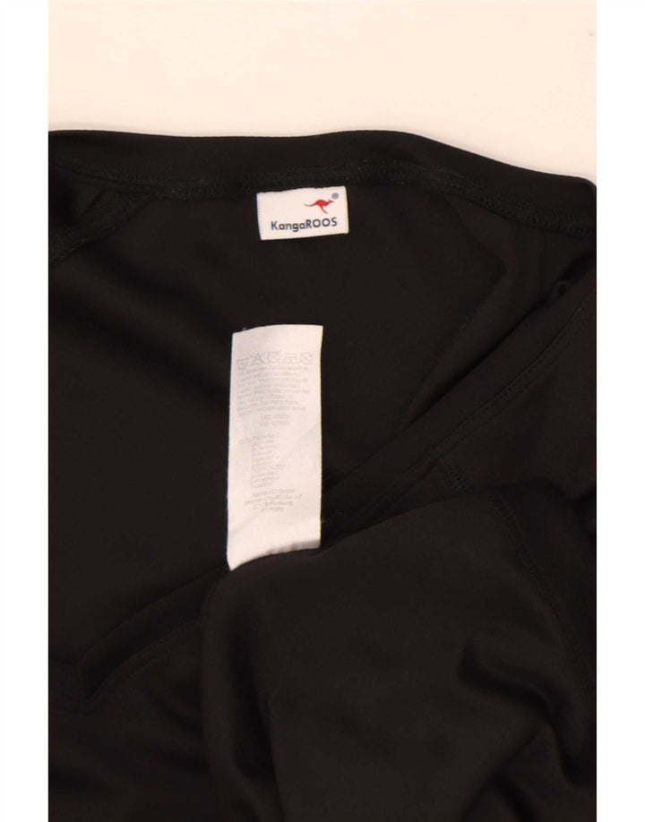 Kangaroos T-Shirt Femme Top UK 22/24 2XL Noir Polyester