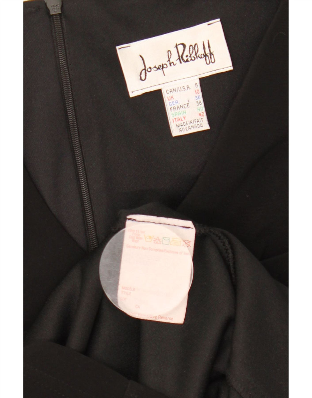 Joseph Ribkoff Robe trapèze pour femme UK 10 Petit Noir Polyester