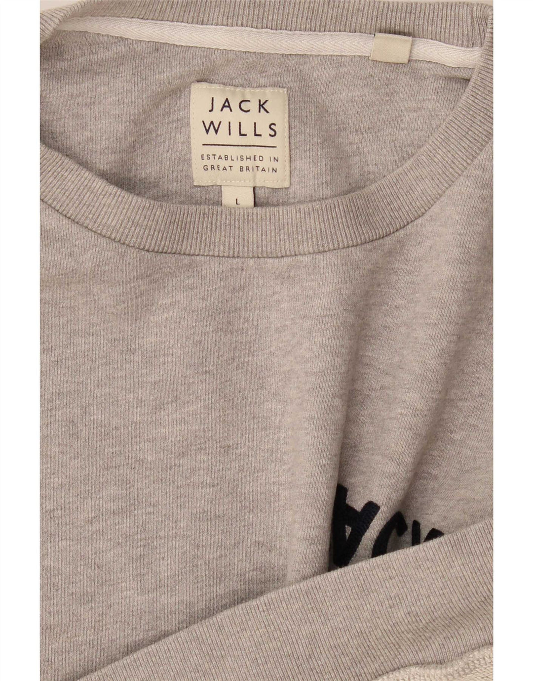 Jack Wills Sweat-shirt graphique pour hommes, grand gris