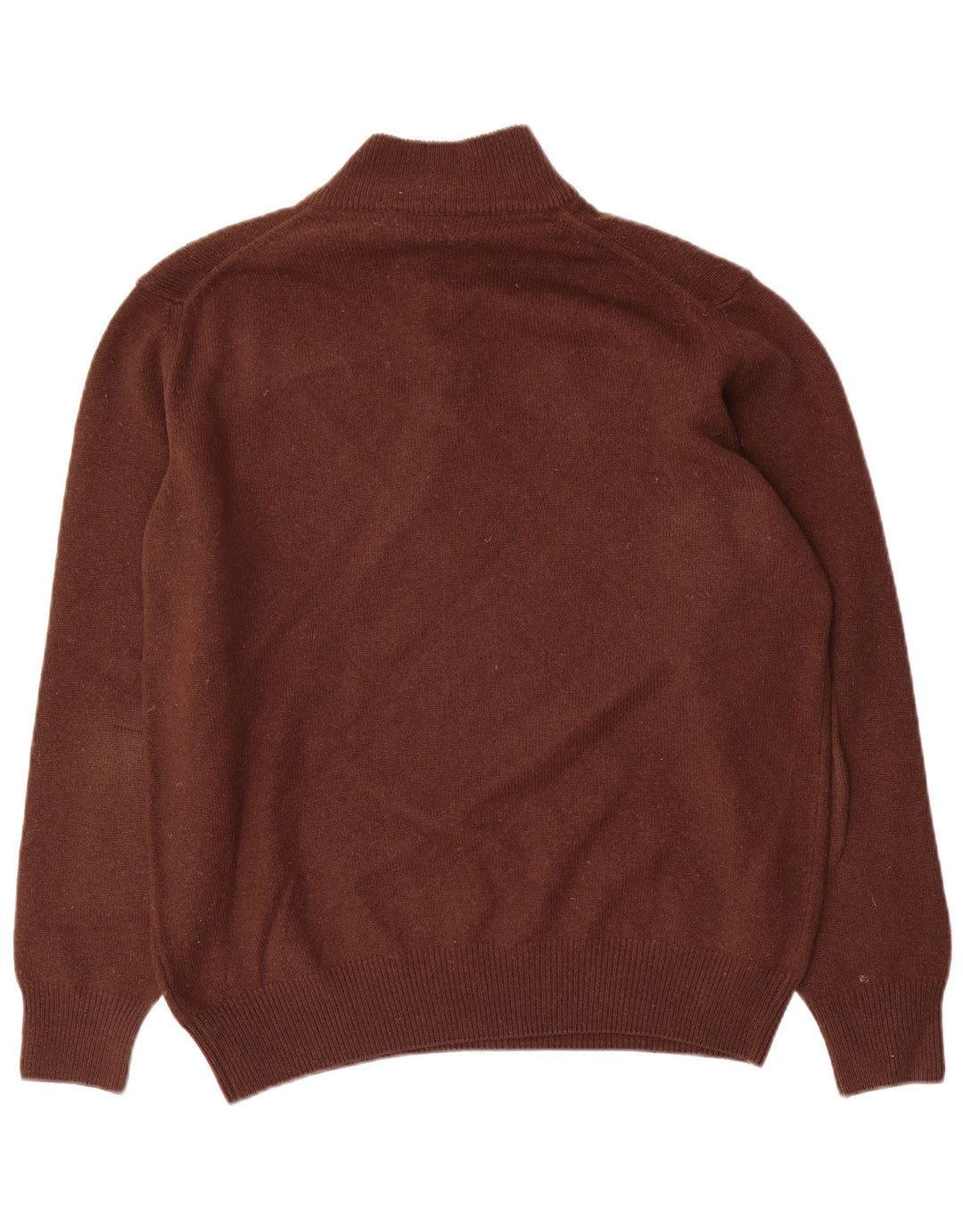 Fred Perry Pull à col boutonné pour homme en laine marron Taille L