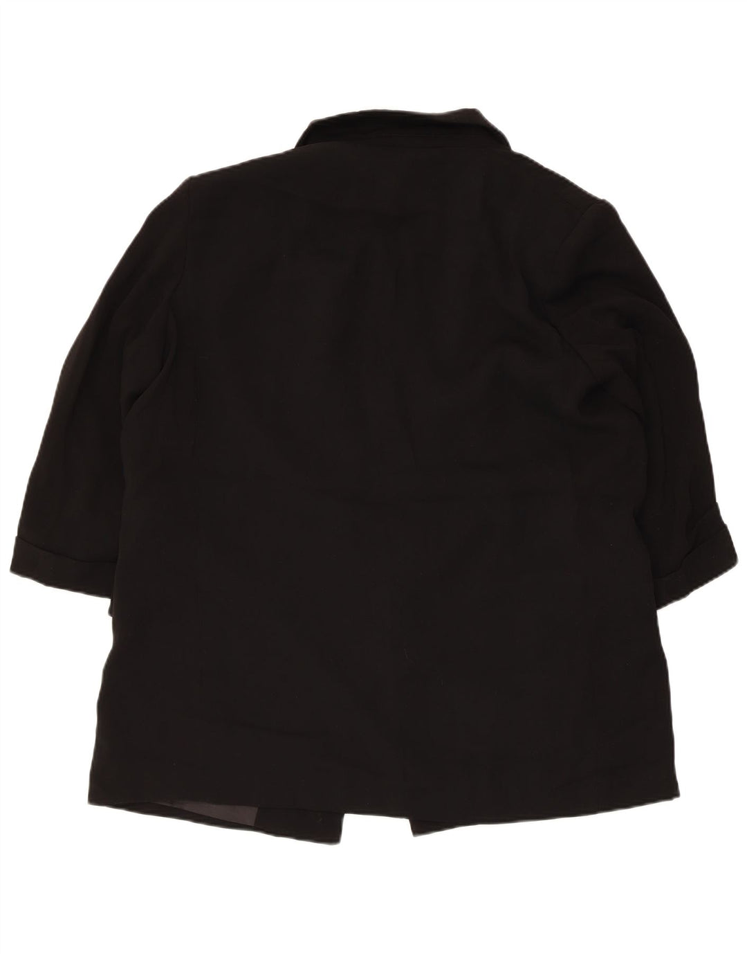 Zara Veste blazer ouverte à manches 3/4 pour femme UK 18 XL Noir Polyester