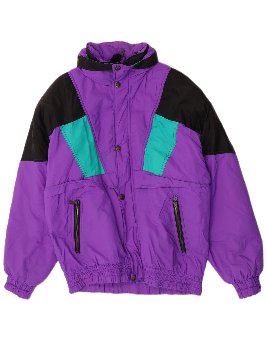 Sorry Veste de ski à capuche pour homme IT 50 Large Violet Colourblock Polyamide