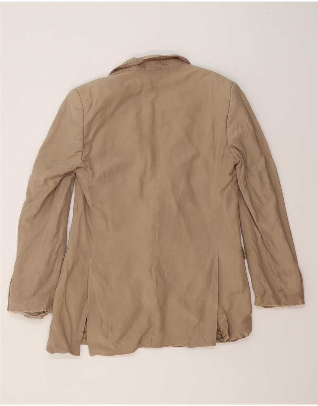 Jaeger Veste blazer à 2 boutons pour homme UK 40 Grande soie beige