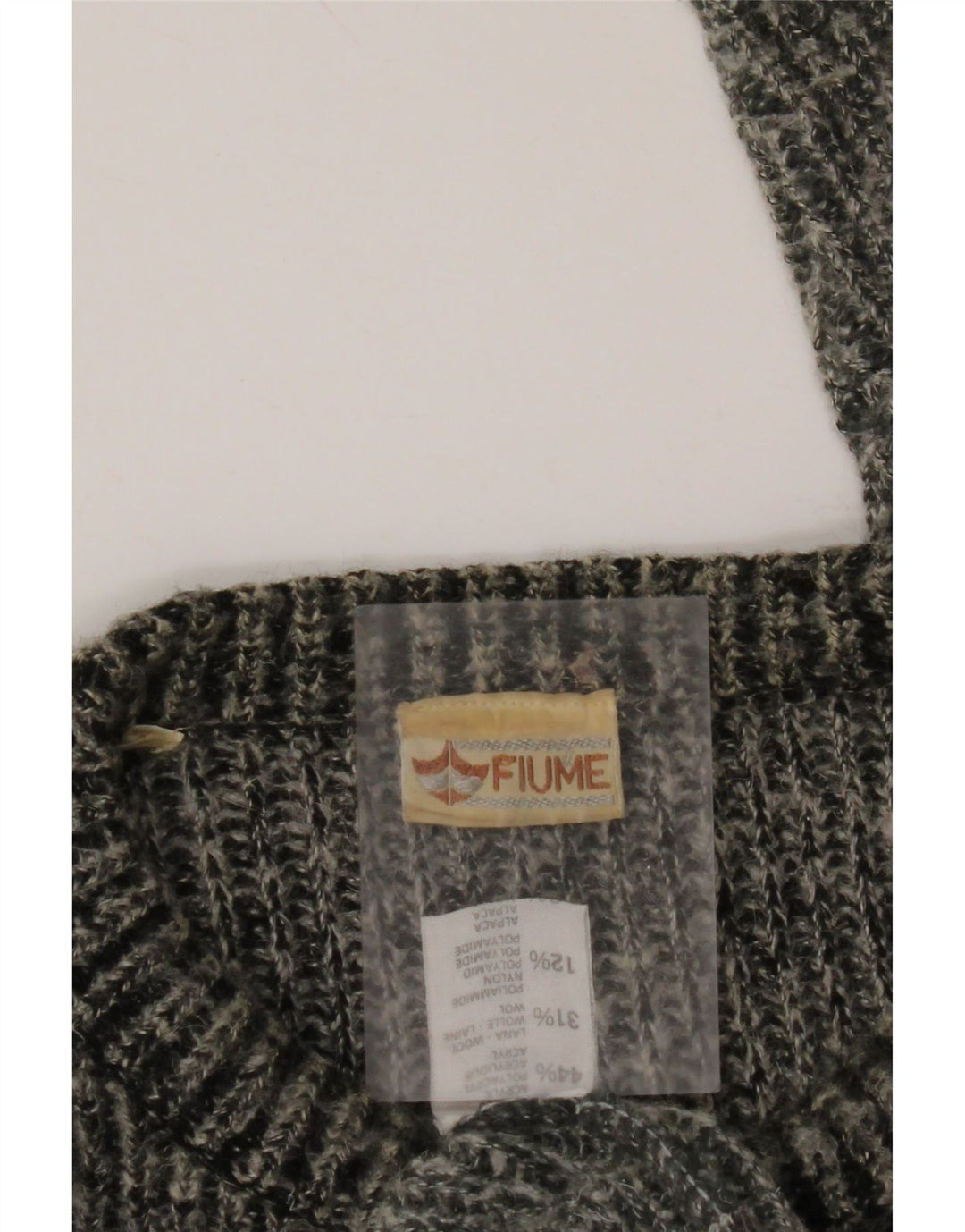 FIUME Pull à col rond pour homme 2XL Gris Colorblock Acrylique