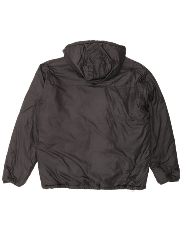 New Balance Veste coupe-vent à capuche graphique pour homme UK 40 Large Noir