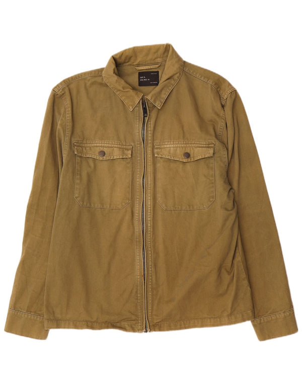 Zara Veste Bomber Homme UK 42 XL Coton Vert