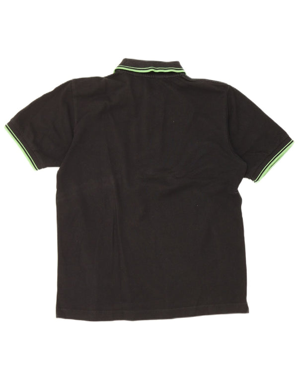 Kappa Polo Homme Petit Noir Rayé Coton