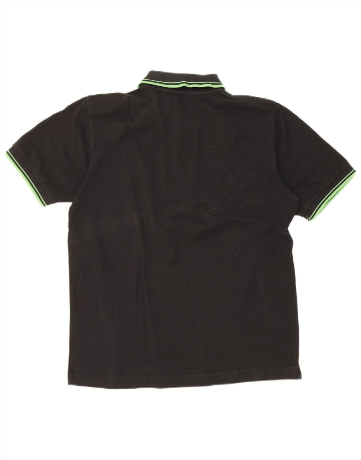 Kappa Polo Homme Petit Noir Rayé Coton