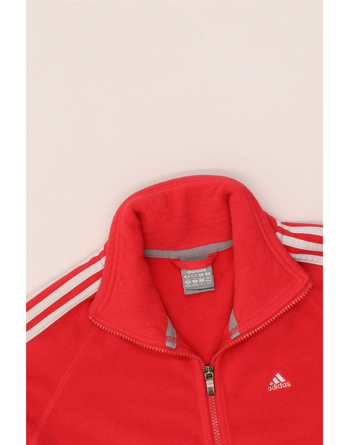 ADIDAS Womens Fleece Jacket UK 8/10 Small Pink Polyester Vintage Adidas and Second-Hand Adidas from Messina Hembry 