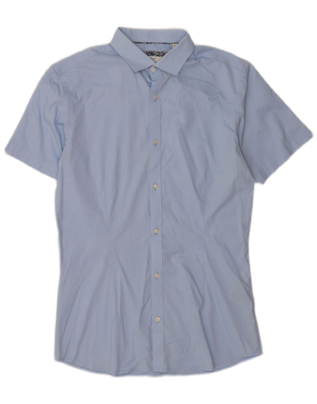 Jack & Jones Chemise à manches courtes pour hommes Taille 40 Coton bleu moyen